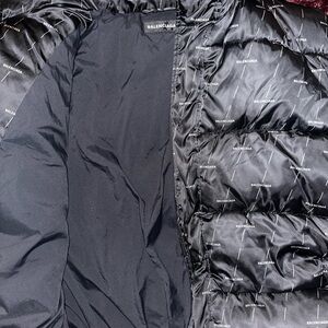 Balenciaga Logo-Print Black Puffer Jacket